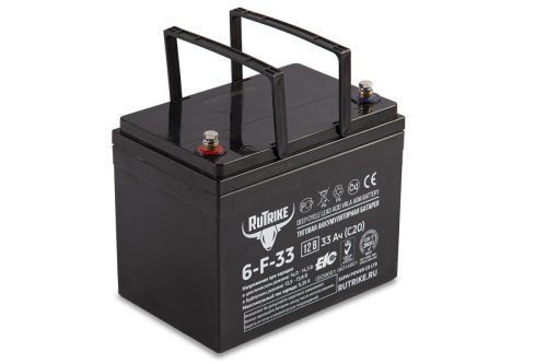 Аккумуляторная батарея Rutrike 6-F-33 (12V33A/H C20)