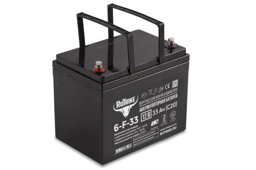 Аккумуляторная батарея Rutrike 6-F-33 (12V33A/H C20) купить в Москве с доставкой по всей России