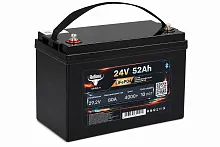 Аккумуляторная батарея литиевая Rutrike LiFePO4 (24V/52Ah/80A BT) купить в Москве с доставкой по всей России
