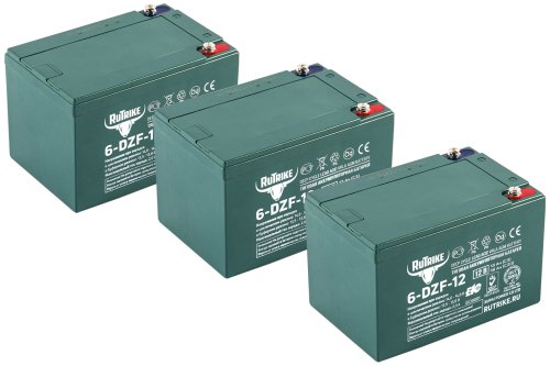 Комплект тяговых аккумуляторов RuTrike 6-DZF-12 (36V12A/H C2)