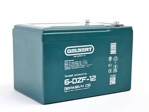 Аккумулятор тяговый Gelbert 6-DZF-12 (12V14.5A/H C5)