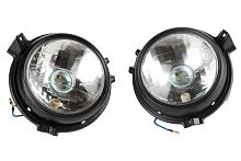 Корпуса фары круглые, без ламп (комплект)