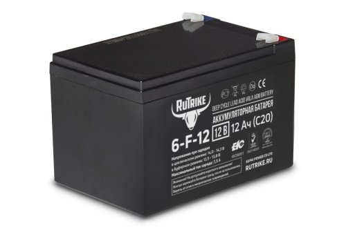 Аккумуляторная батарея Rutrike 6-F-12 (12V12A/H C20)