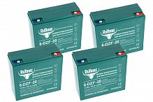 Комплект тяговых аккумуляторов RuTrike 6-DZF-20 (48V20A/H C2)