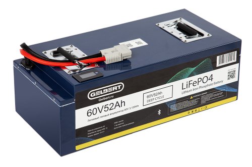 Аккумуляторная батарея литиевая Gelbert LiFePO4 (60V/52Ah/80A) BT/Display