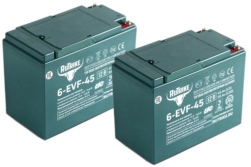 Комплект тяговых аккумуляторов RuTrike 6-EVF-45 (24V45A/H C3)
