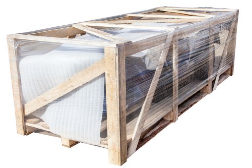 Упаковка оптимальная, ударопрочная ГЭТ в полном сборе  с обрешеткой